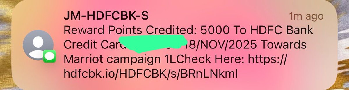 Happiness is hearing this notification and seeing the bonus points credited for hitting the milestones.

<a href="/KartikaySadani/">Kartikay Sadani</a> Thanks for the headsup.