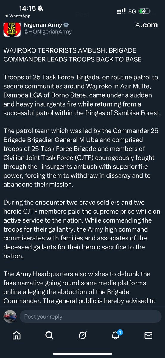 But the army said he's back 
Confused leaders confused nation