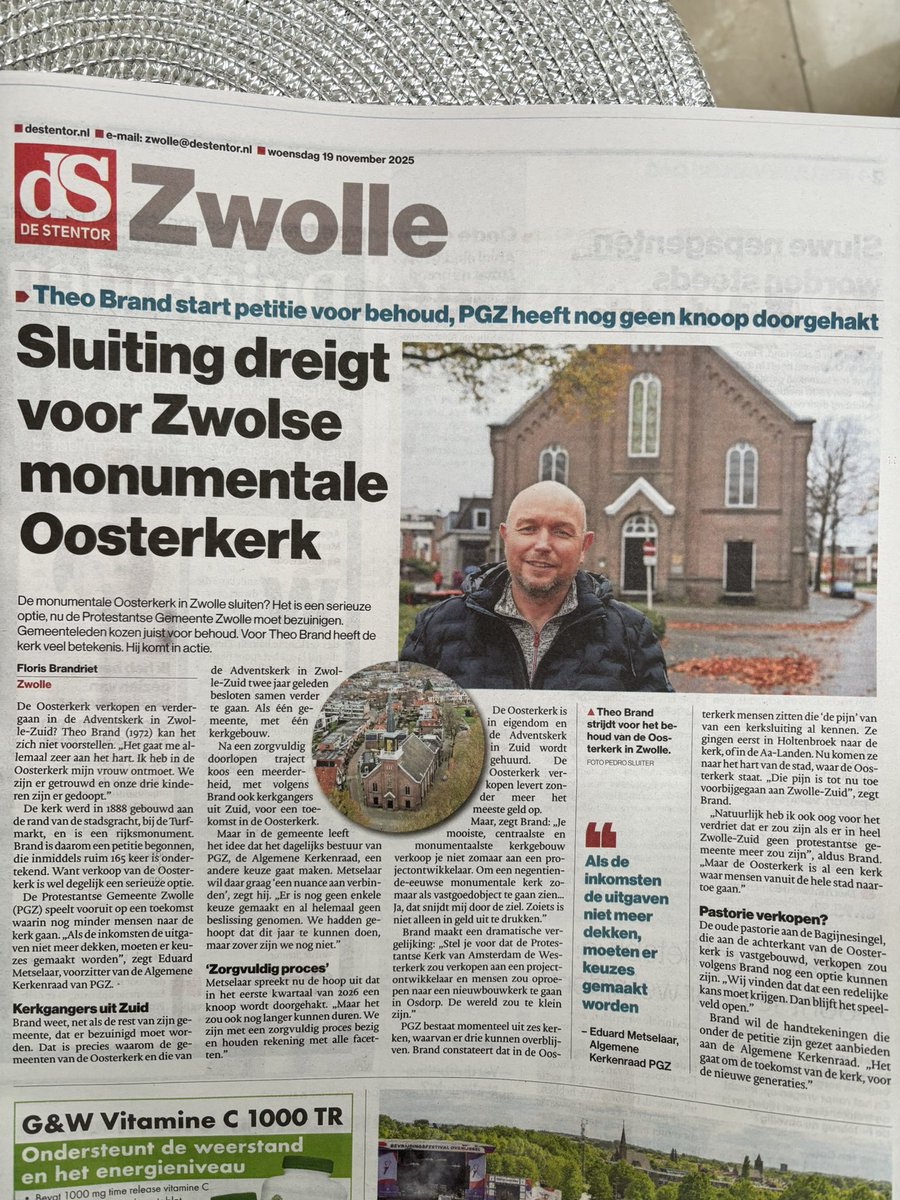 Die kerk is beeldbepalend en hoort bij de geschiedenis van heel veel inwoners van Zwolle. Hij zou een monumentale status moeten kunnen krijgen.
Als je die weghaalt is het hele karakter van die hoek weg.

Ik wil wel tekenen voor behoud😊
Is er ook een digitaal formulier?!