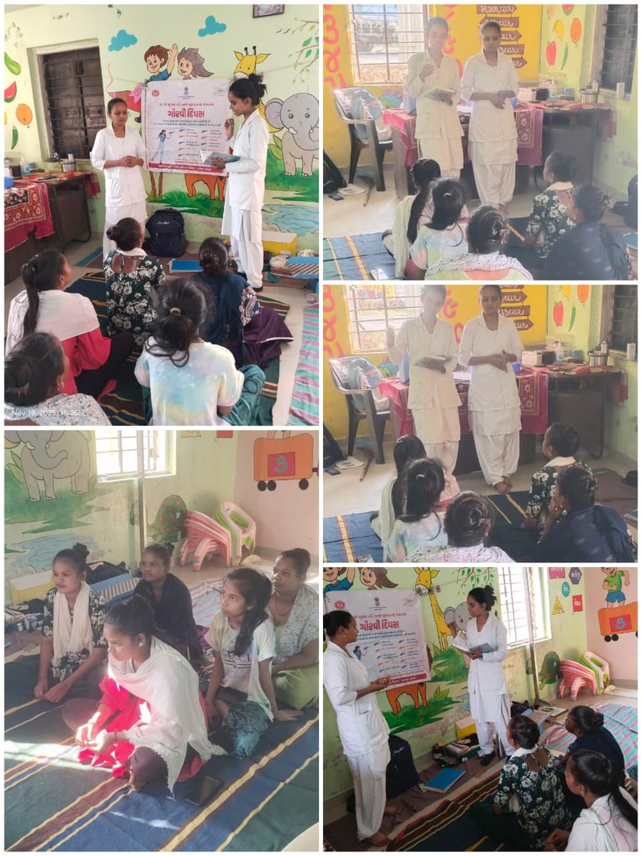 KosmadiSbcc's tweet image. આજ તા-19/11/2025ને બુધવારના રોજ મોરા ફળીયા કોસમડી ખાતે મમતા દિવસ ઉજવામાં આવ્યો જેમાં 0-5 વર્ષના બાળકોનું રસીકરણ,ANC ચેકઅપ,PNC વિઝિટ કરી ને KMC વિશે સમજાવામાં આવ્યું,તેમજ ગૌરવી દિવસની ઉજવણી કરીને વજન-ઉંચાઈ,HB તપાસ કરીને menstrual hygiene વિશે સમજાવામાં આવ્યું
AAM-કોસમડી 
PHC-ખરોડ