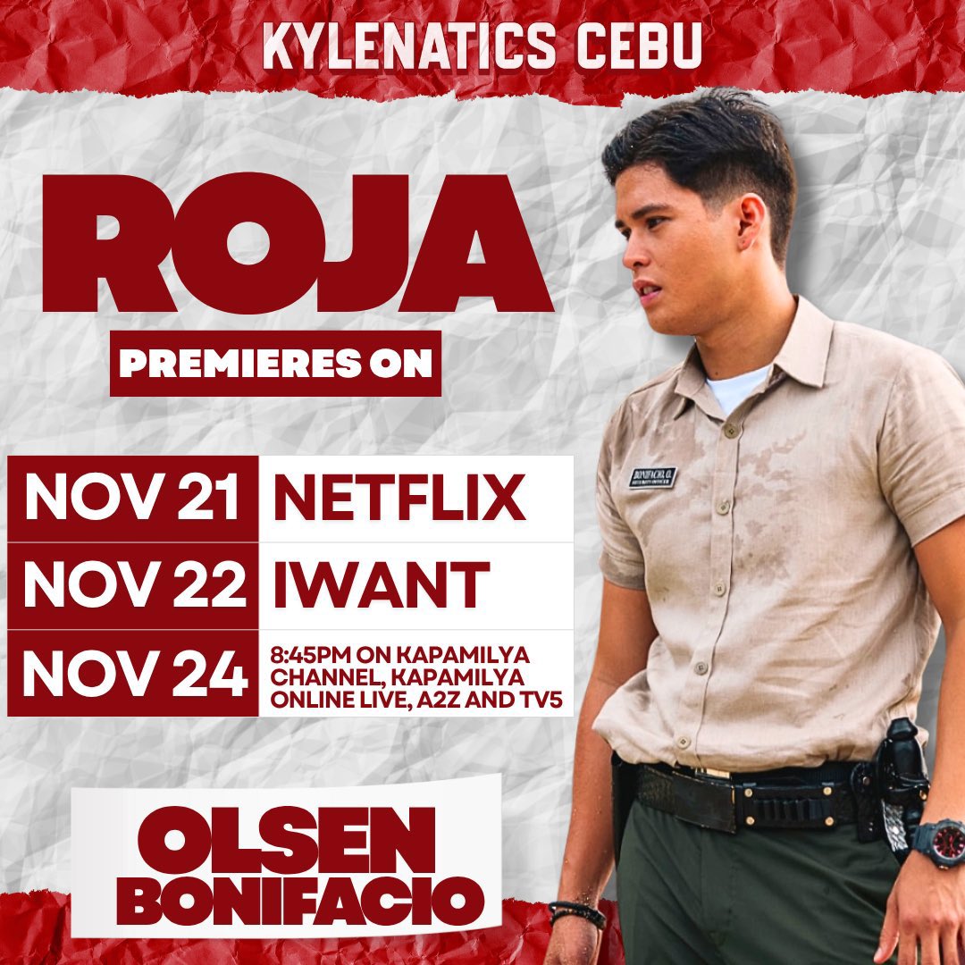 KylenaticsCEBU_'s tweet image. KYLE’S UPCOMING SCHEDULE

A fully loaded schedule for Kyle Echarri this upcoming days, starting with the ROJA premiere and followed by multiple event appearances.

Through every step, he continues to give his all. Let’s all keep supporting him! 

#KyleEcharri | @kyle_echarri ❤️