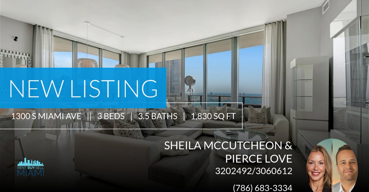 shemac3's tweet photo. 📍 New Listing 📍 Take a look at this fantastic new property that just hit the market located at 1300 S Miami Ave Ph5001 in Miami. Reach out here or at (786) 683-3334 for more information

🏡 Bilingual Broker &amp; Property Manager in M... https://t.co/HEgQxuezrR https://t.co/yUd10QPZKZ