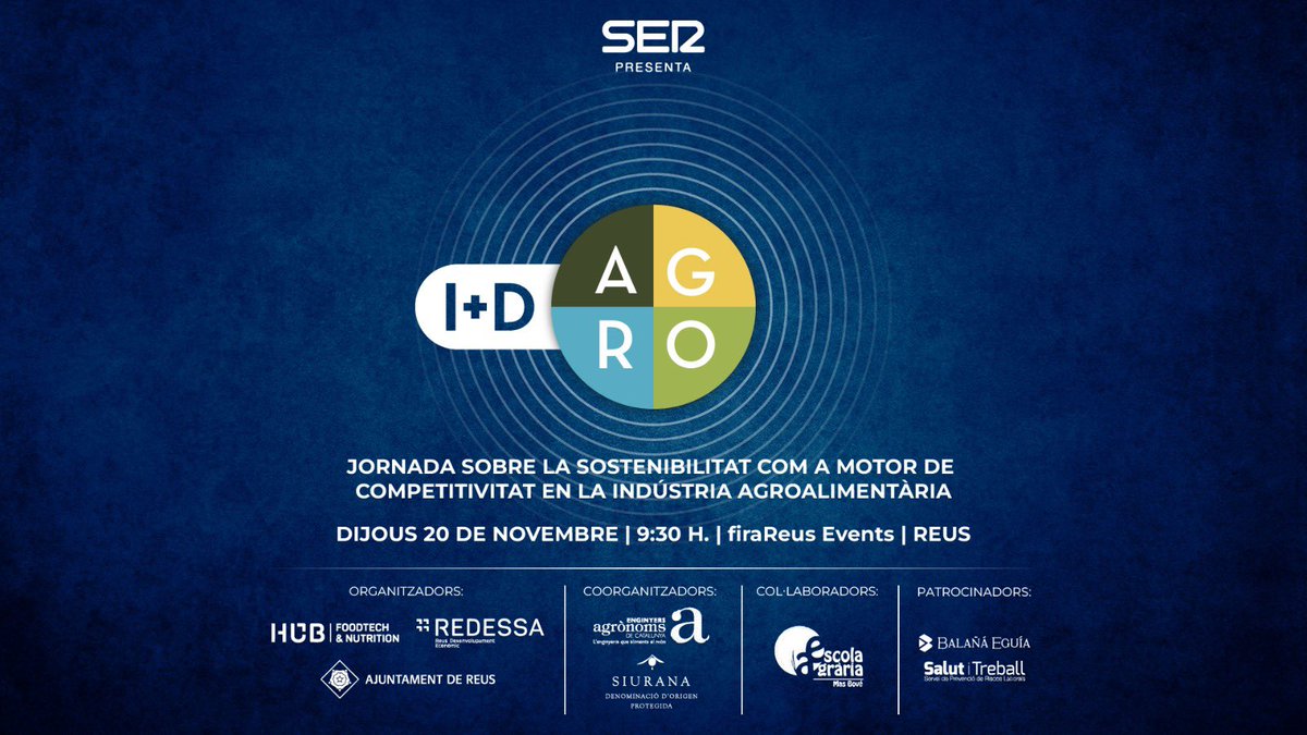 🎙️Demà!!! Tercera edició del fòrum SER Agro a Reus