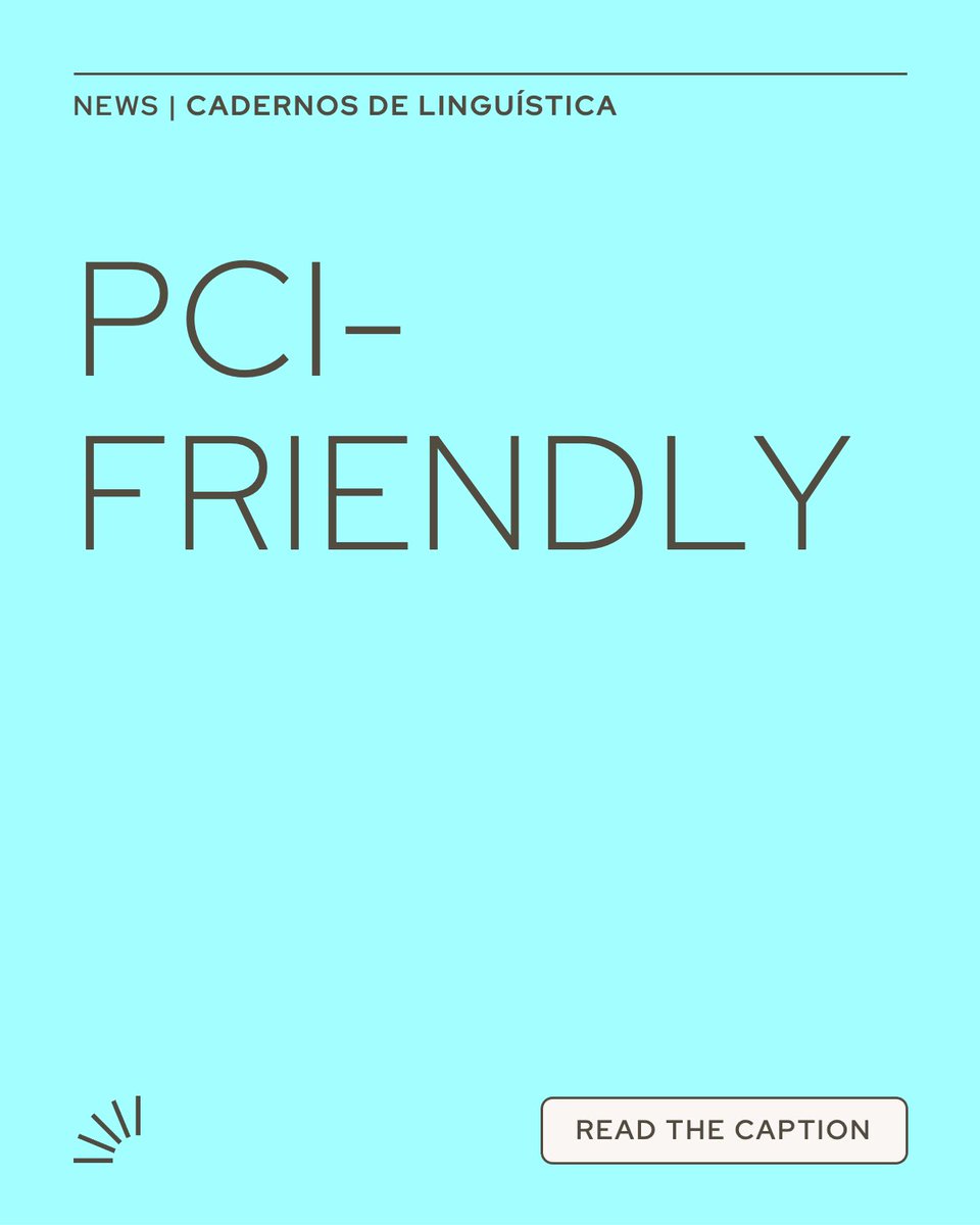 Cadernos de Linguística is now a PCI RR-friendly journal.
This means authors can publish Registered Reports in Cad_Lin directly through recommendations from PCI Registered Reports — speeding up open, transparent, community-driven science.
More details: cadernos.abralin.org/index.php/cade…