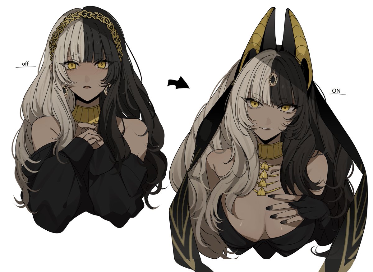 midorimugi008's tweet image. オンオフ姿のけに