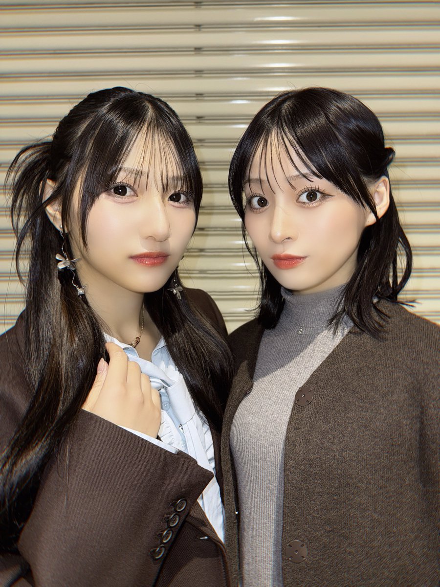 tomita_nanaka's tweet image. たまたまお洋服似てたんだよね＾＾