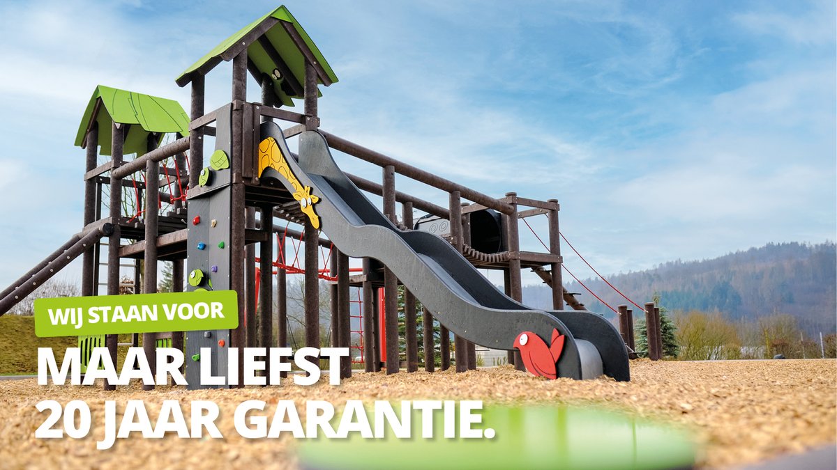 𝐖𝐢𝐣 𝐬𝐭𝐚𝐚𝐧 𝐯𝐨𝐨𝐫: 𝟐𝟎 𝐣𝐚𝐚𝐫 𝐠𝐚𝐫𝐚𝐧𝐭𝐢𝐞 🤝

Dankzij gerecycled kunststof gaan onze #speeltoestellen lang mee, met minder onderhoud en een langere #vervangingscyclus. Toestellen kunnen worden herbestemd naar wijken met meer jeugd.

➡️linkedin.com/feed/update/ur…
