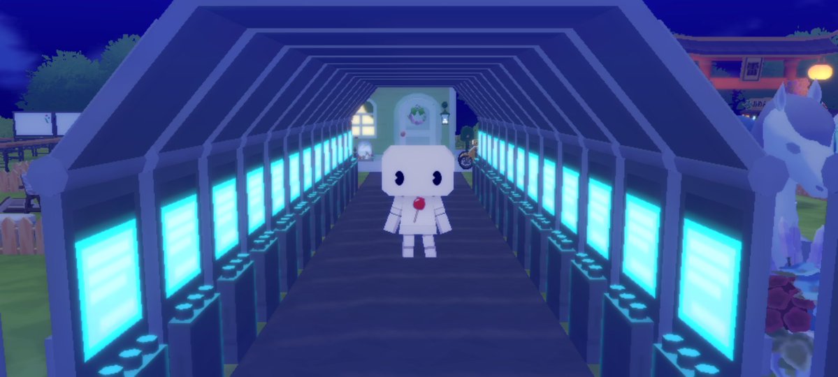 curlboss_sc's tweet image. マイセカイにサイバーシティトンネルを作りました。