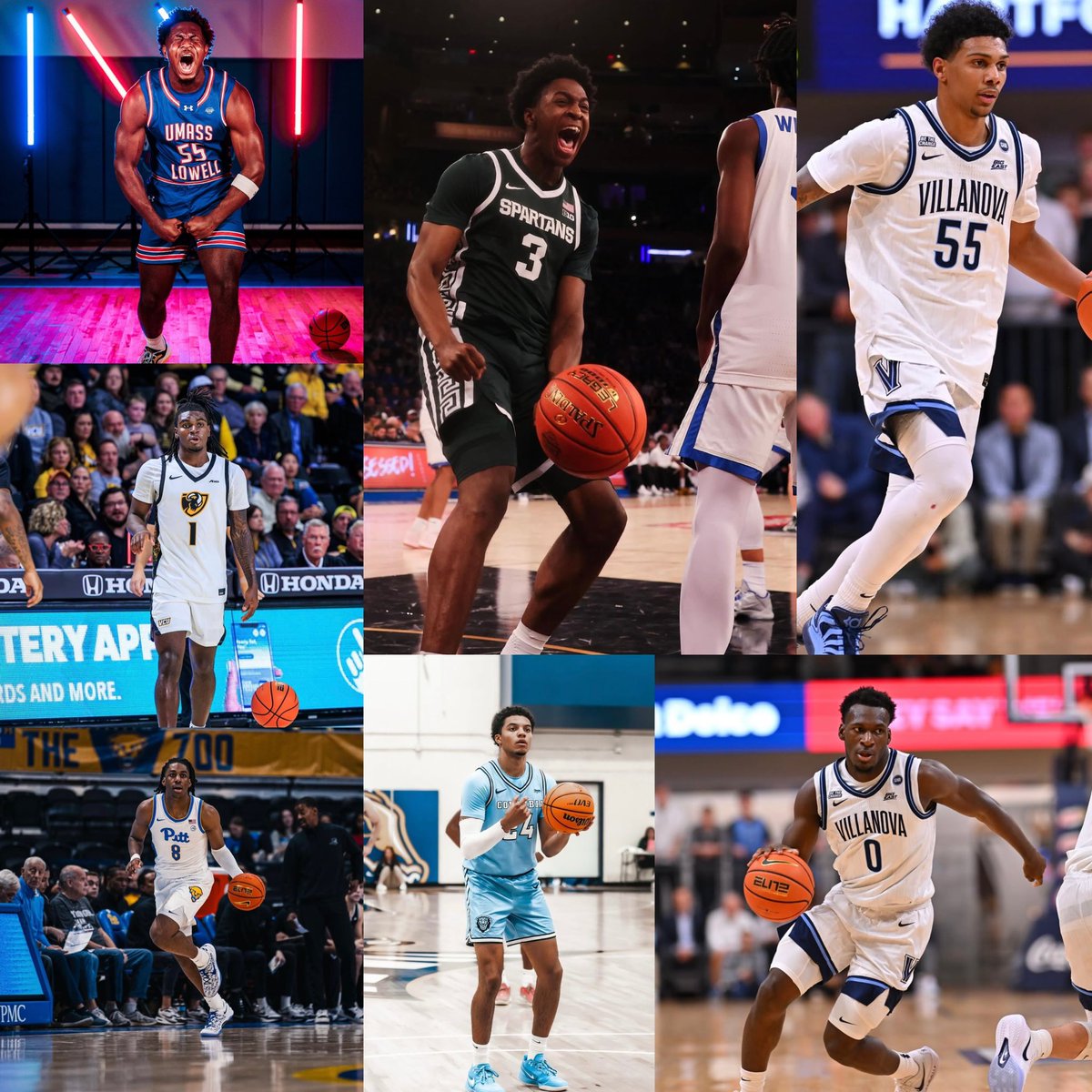 Checking in on D1 MD/DC freshmen in college thus far (Pt. 1):

▫️JJ Massaquoi (UMass Lowell): 14.4PPG, 3.6RPG (60.5 FG%)
▫️Acaden Lewis (Nova): 12.3PPG, 5.3APG, 2.8RPG (48.6 FG%)
▫️Nyk Lewis (VCU): 10.8PPG, 3RPG, 2APG (45.5 FG%)
▫️Cam Ward (Mich St.): 9.5PPG, 5.5RPG (63 FG%)