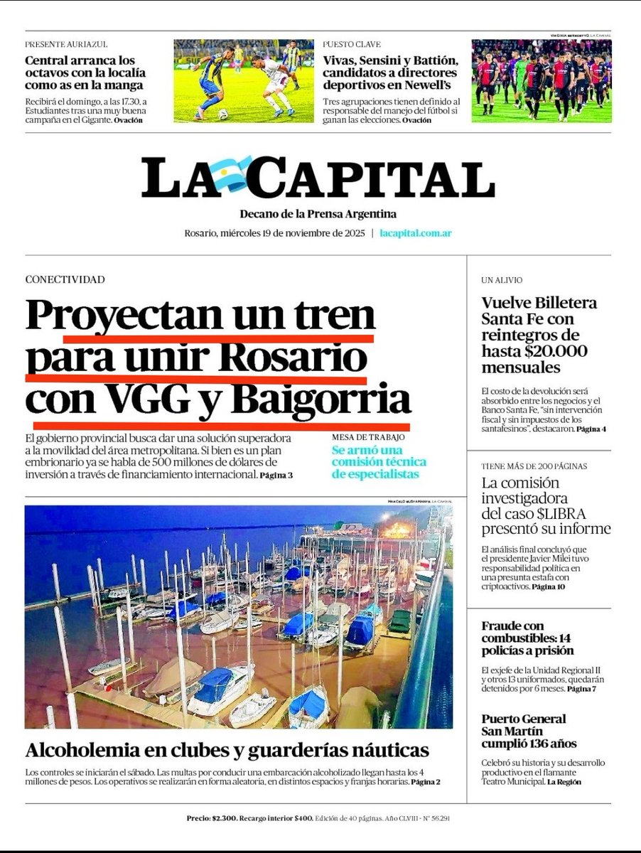 Otro anuncio y van...🤔
Recuerdo: 
Transporte metropolitano por el río...
Autódromo metropolitano para que corra hasta la Fórmula uno...
Subtes...
Cruceros iban a llegar a la Fluvial...
Y sí defendemos el tren a Cañada de Gómez que hace un año interrumpió el gobierno nacional?