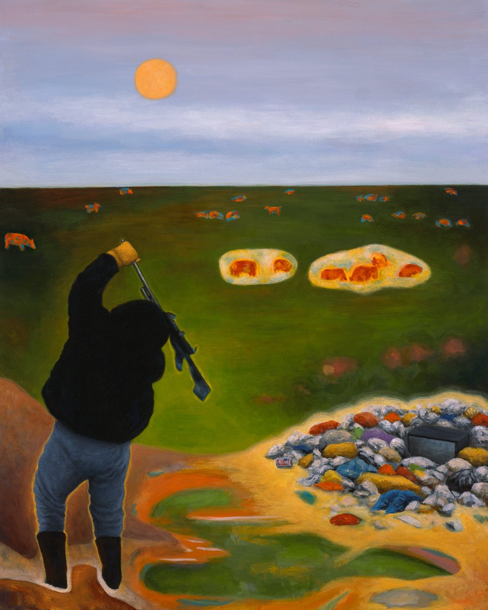 no country for old dump
16" x 20" acrylic on canvas