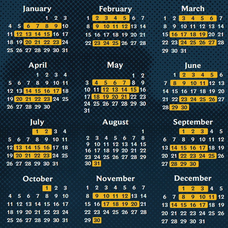ChrisMehl7's tweet photo. Do much? This is the proposed U.S. House work schedule for 2026--with 23 weeks spent not legislating. Maybe we're safer if they're not meeting... https://t.co/eBHiyXUyk9