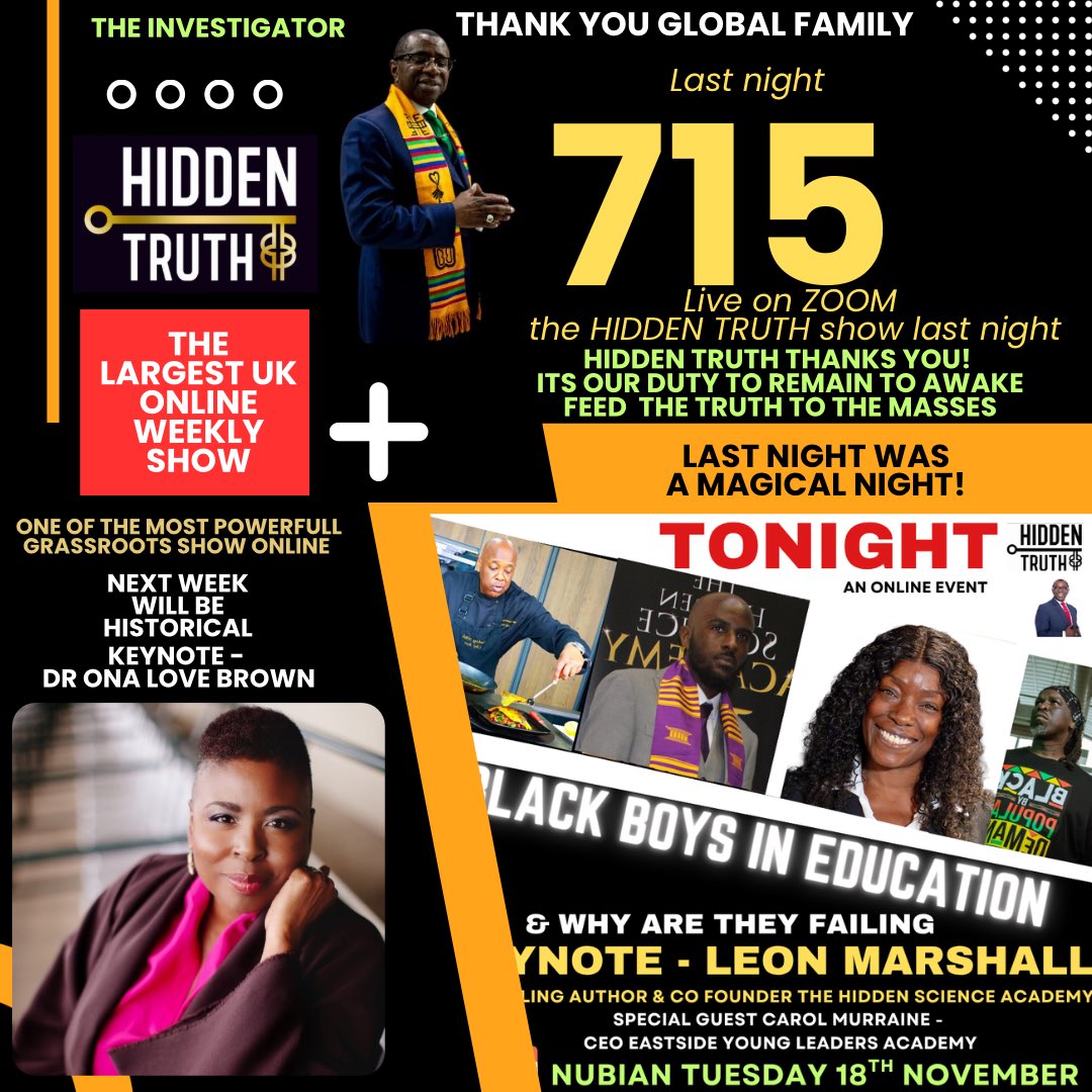 Last night was pure magic, but don’t take our words for it!!!! 

💥”The information shared so brillantly, eloquently and simply. A must for our revolution and empowerment.  The wide knowledge and breadth shown in the expert presenters was wonderful.”

theinvestigator.org.uk/events