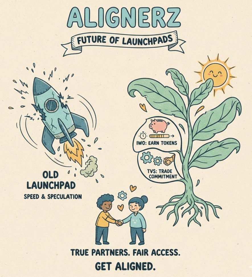 Oxsabbir11's tweet image. The traditional token launchpad model is fundamentally broken.

​The future of launchpads starts with @Alignerz_

​We&apos;re shifting the focus from speed to belief and long-term commitment.

​Incentivized Waitlist Offering(IWO): Participants earn their token allocation over time,…