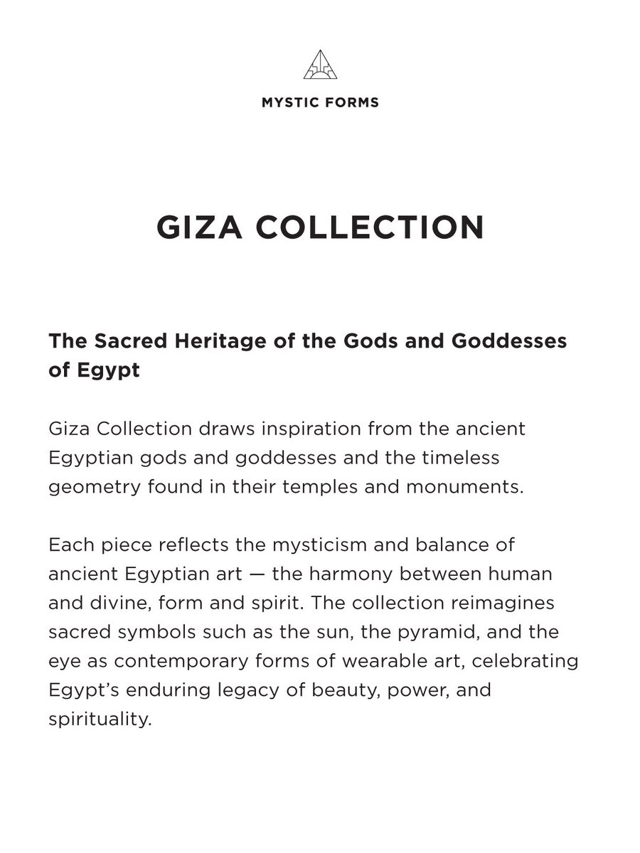 MYSTICFORMS's tweet image. Thoughtful Christmas gifting — featuring our iconic Hathor Necklace and Horus Studs from the GIZA Collection💎✨
#handmadeinlondon 
#ChristmasEdit #HolidayGifting #GizaCollection