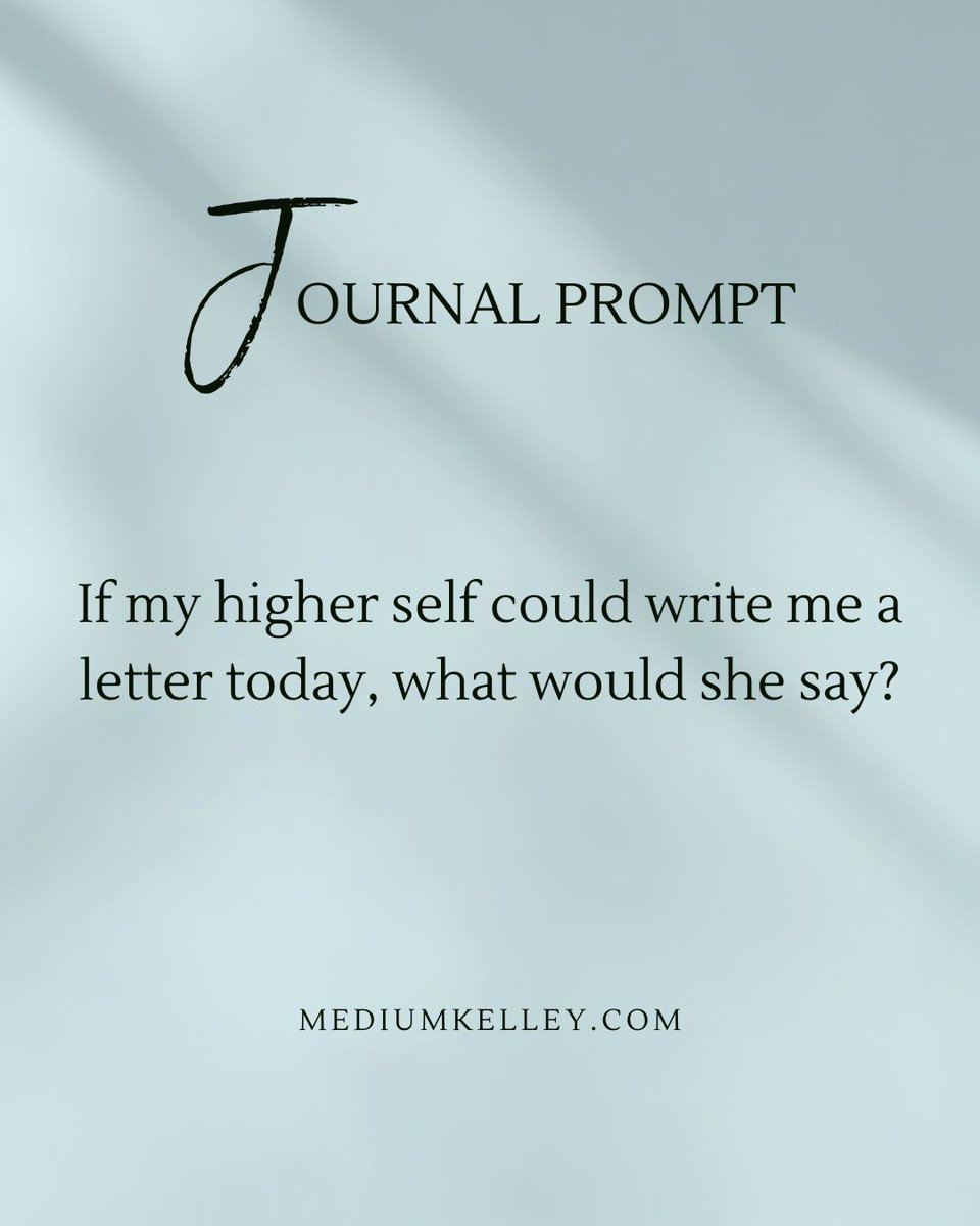 mediumkelley's tweet image. Your higher self always speaks in whispers — never pressure. Let this journal prompt be your doorway inward. She already knows what you need to hear. 🕊️

#journalprompt #mediumkelley #innerguidance #higherself #spiritualgrowth #shadowwork #selfreflection