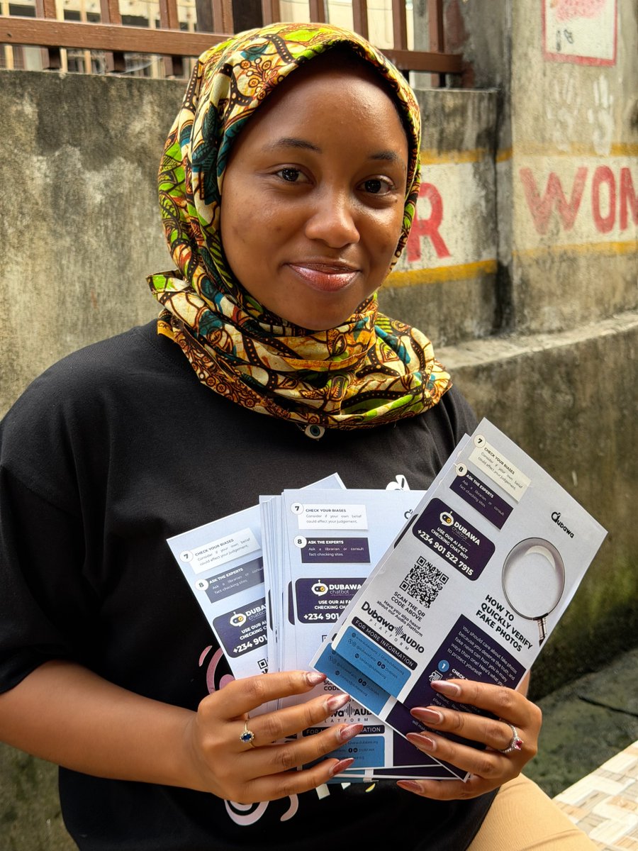 DubawaSL's tweet image. For #WeekForTruth2025, Marina Terry  visited the Fullah Mosque in Freetown to encourage worshippers to take responsibility for the information they share and to question sources before believing them.
#WeekForTruth #FactCheck