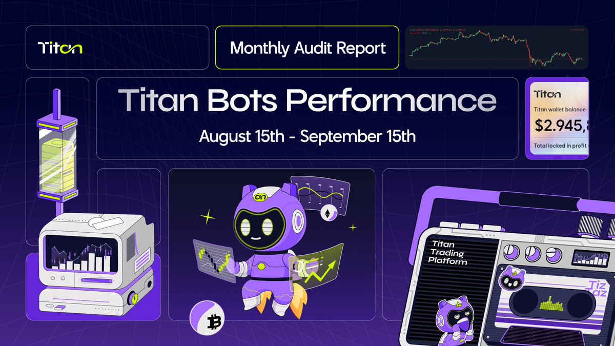 🧾 Titan Bot Audit Report: August 15 - September 15, 2025

Independent audit completed under Korean standards by CPA Sungeun Kim. Let's check 👇

Key takeaways:
✅ Apollo Radiance_BEX: +2.4% with ~0.8% max drawdown (fast recovery)
✅ Superior_BTC: +0.4% (capital preserved) |