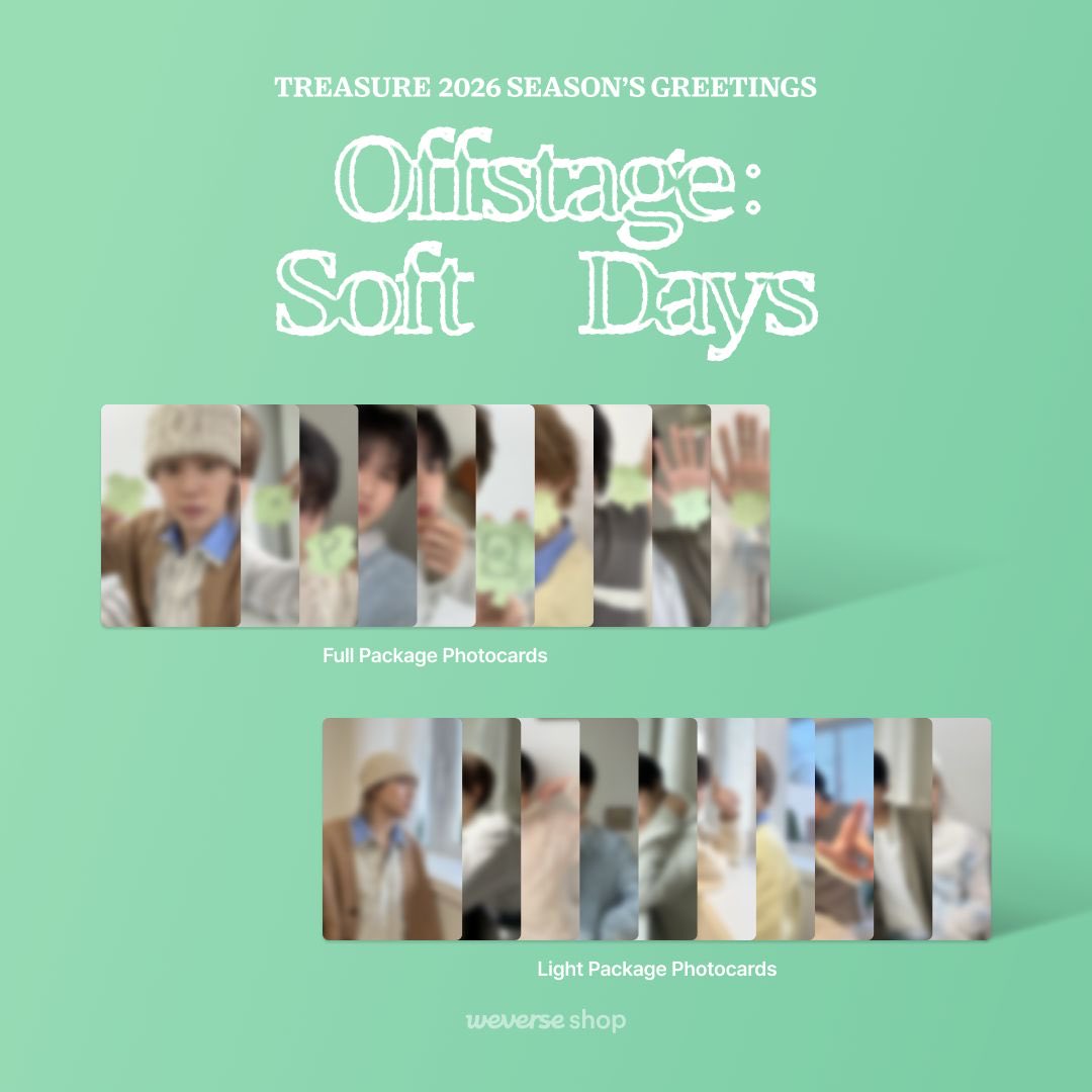 TREASURE 2026 SEASONS GREETINGS [Offstage : Soft Days] 店舗特典