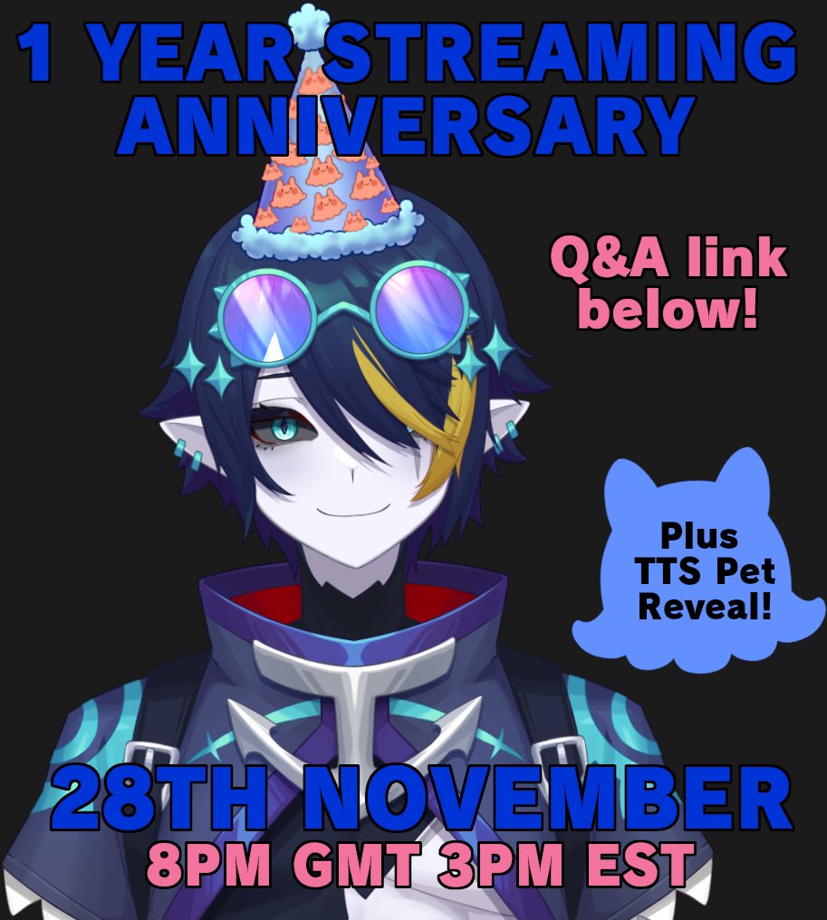 MagicNecroVT's tweet image. Its been almost a year since I started streaming and I want to look over everything&apos;s thats happened and what im thankful for.

Ill also be answering questions too so please submit some with the link below!