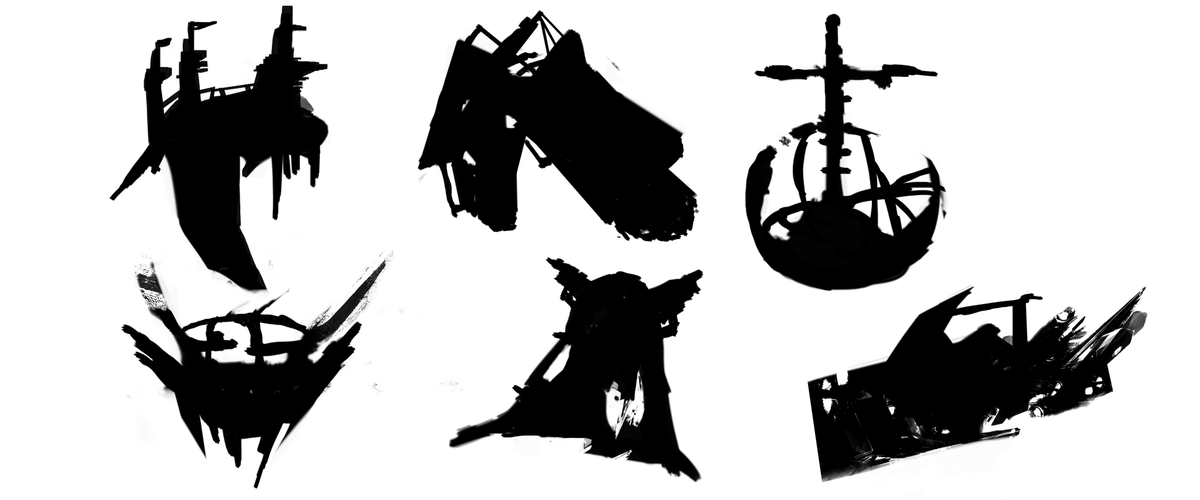 Daiki3dart's tweet image. 「-狩人の乗り物- vol 1」  10分間のシェイプスケッチ   #conceptart #sketch