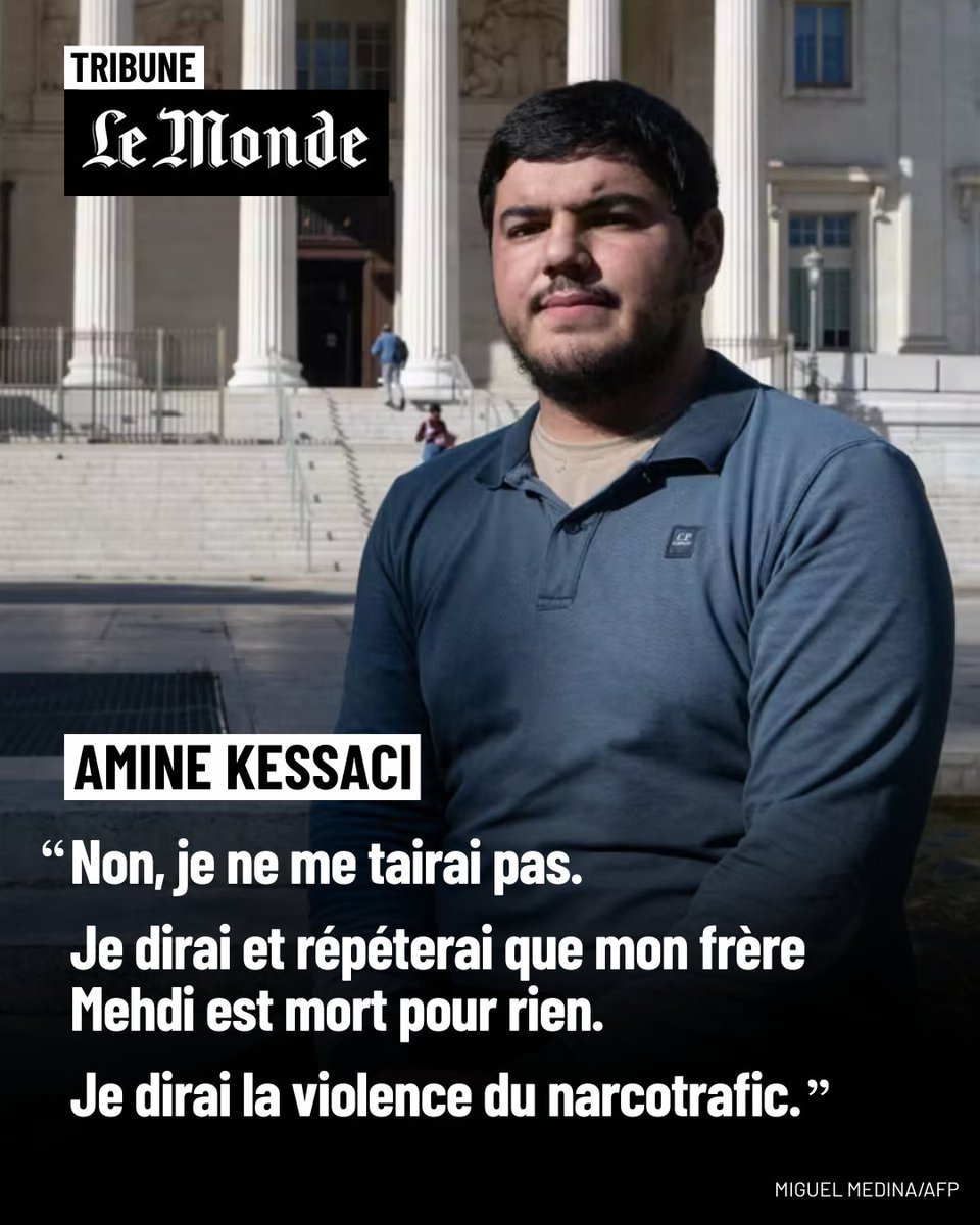 A lire, la puissante tribune de mon camarade Amine Kessaci, qui dénonce avec force la lâcheté des commanditaires de l'assassinat de son frère Mehdi, et appelle l'Etat à comprendre qu'une lutte à mort est engagée.

➡️shorturl.at/r0MSG