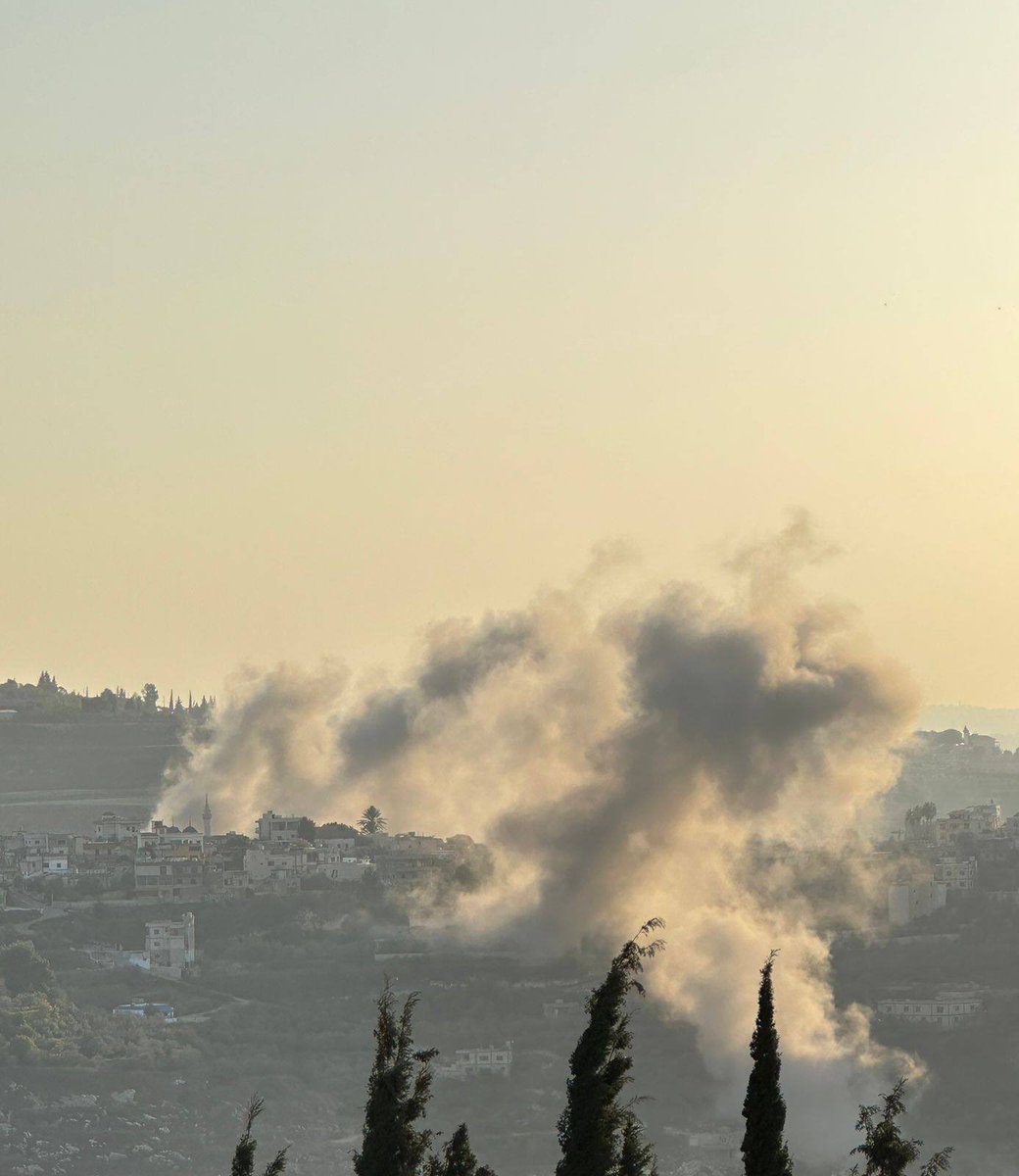 Israeli airstrike on Deir Kifa south Lebanon