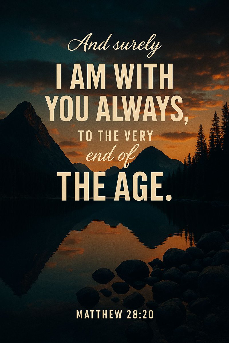 Jesus promises, “I am with you always, to the very end of the age” (Matthew 28:20) — take heart, King Jesus is faithful! ✝️🙌📖