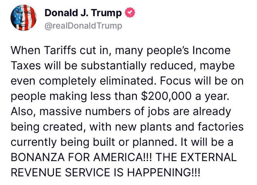 Do you back President Trump’s policy where Americans earning less than $200,000 annually are exempt from federal income taxes?

A. Huge Yes
B. No