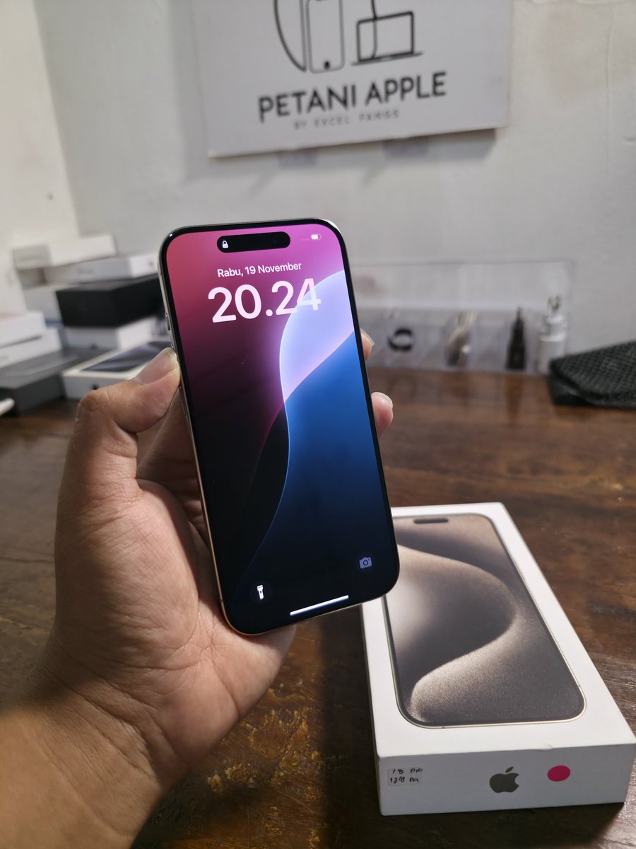 excelfangs's tweet image. WTS/Jual Iphone 15 Pro 128 GB Natural Titanium Ibox.
Rp13.3jt aja, sikat!😍
- Resmi Indonesia, Sinyal aman
- Baterai Health 90
- Fullset Original
⁠- Fisik 100% Mulus

TT, Tuker Tambah boleh banget!
COD Jakarta Sekitarnya Kirim2 Bisa
tg. want to sell wtb 11 12 13 Max