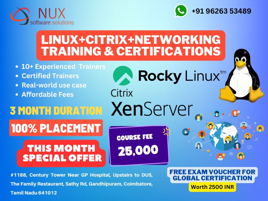 nex_techcbe's tweet image. 🚀 Advance your IT career with LFCE Training – 
Master advanced Linux admin, networking &amp;amp; enterprise-level services.
Ideal for, DevOps &amp;amp; cloud professionals.
Prepare for LFCE with hands-on labs + expert trainers!
#LFCE #LinuxEngineer #LinuxTraining #DevOps #CloudOps #Coimbatore