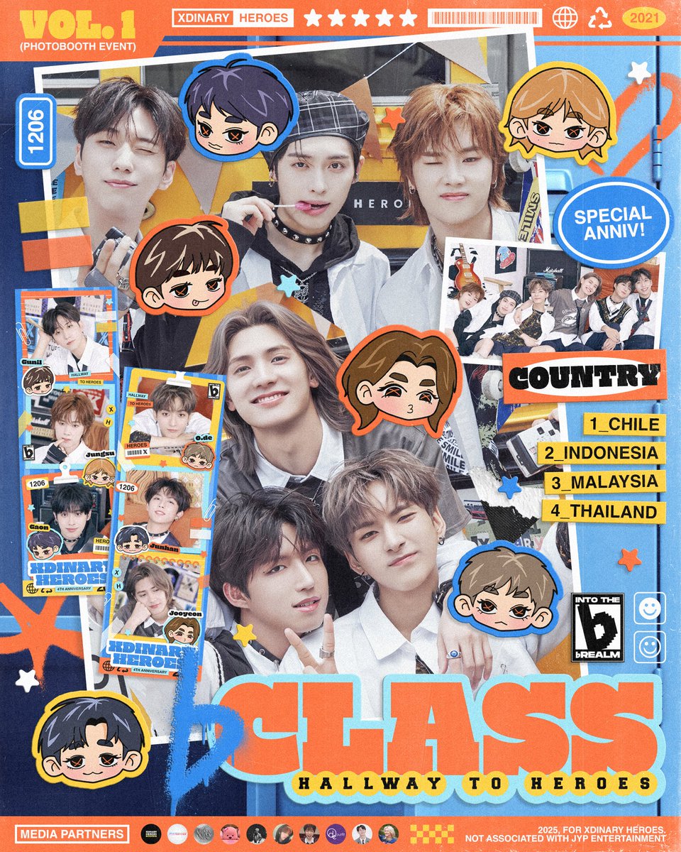 gunilsmenu's tweet image. ♭Pose: Hallway to Heroes
🏫Into the ♭Realm 2025 Frame Event

Flick the camera and keep the pictures of XH 4th year anniversary with ♭Pose frames! 📸

Available at: 
ID ⋆ MY ⋆ CL ⋆ TH ! ⤵︎

#Into_The_bRealm #b_ClassFlicks
#b_Class #HallwayToHeroes