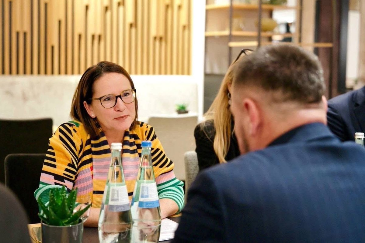 EjupMaqedonci's tweet image. On the margins of the Berlin Security Conference, I met with Luxembourg’s Minister of Defence, @Yuriko_Backes. We discussed the overall security situation and opportunities to strengthen defence and security cooperation between our two countries 🇽🇰🇱🇺.

#BSC2025 #Security #Defense