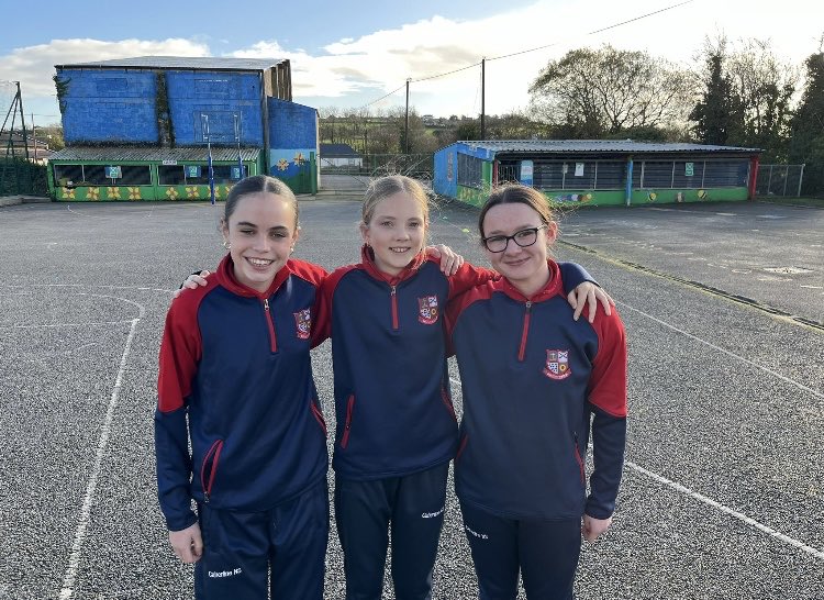 Larkin Shield final: Best of luck to Isabelle, Bronwyn and Emilia who are representing the school and East Limerick in the Ladies Football Larkin shield final today 👏