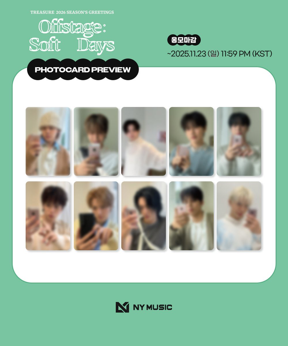 TREASURE 2026 SEASONS GREETINGS [Offstage : Soft Days] 店舗特典