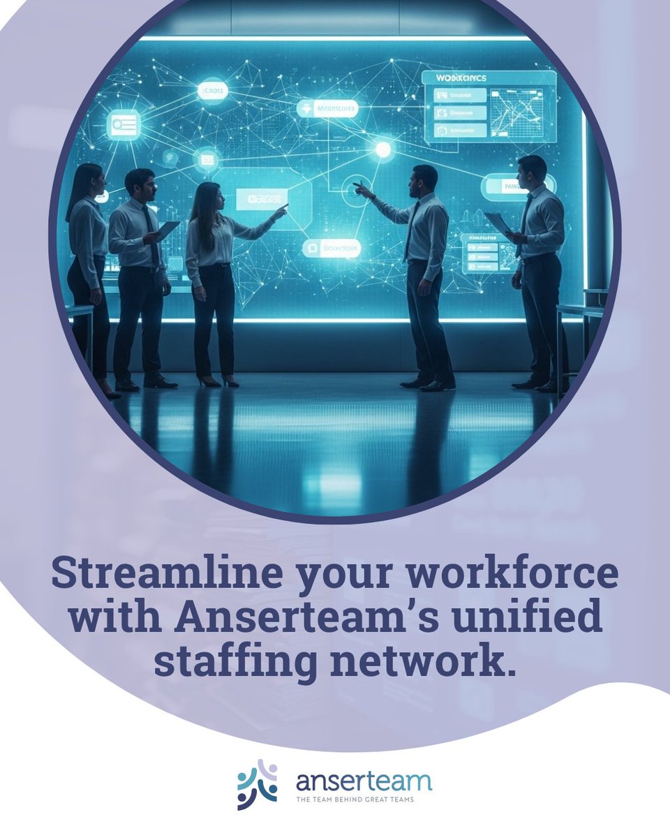 ATEAMworkforce's tweet image. The Workforce Alliance advantage—Anserteam unites top staffing agencies under one program, delivering consistency, speed, and cost efficiency at scale: nsl.ink/fV0r