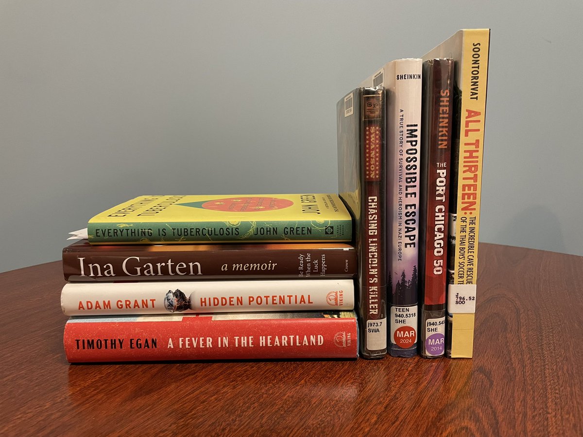 mlhoofer's tweet image. It’s time for the next episode of The Lit Gals on @KeepINLearning’s YouTube channel. Catch the show this afternoon at 3:30 PM ET or anytime later. 

Between now and then, I MUST pare down this stack of books to a reasonable number to talk about!