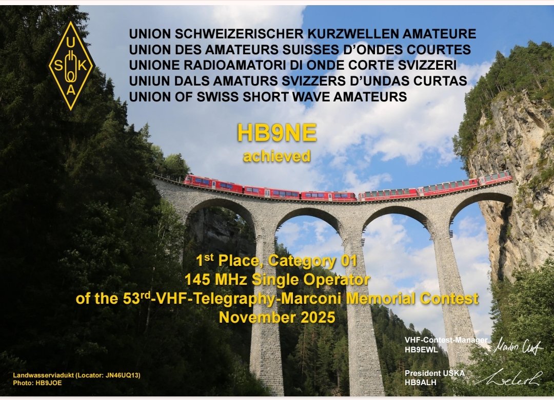 Bravo Marco HB9CAT 

Tnx #uska