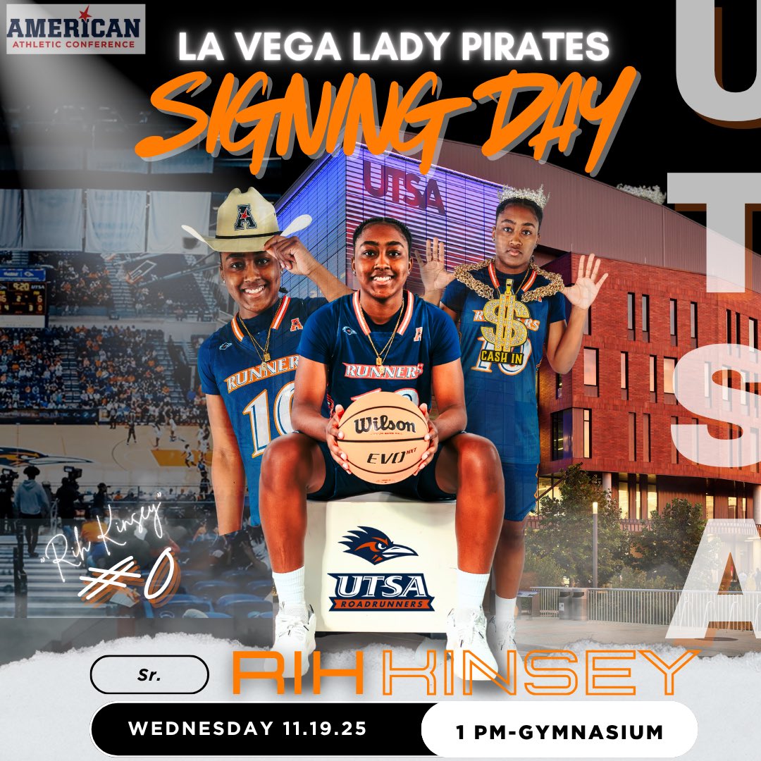 Coach_MarcWill's tweet photo. 🚨🚨🚨🚨

Please join us today as we celebrate 🎉Agent #0 @RihKinsey on her commitment to The University of Texas San Antonio! 🏀

1pm @ La Vega HS Gymnasium https://t.co/Ts6nDfmYqr