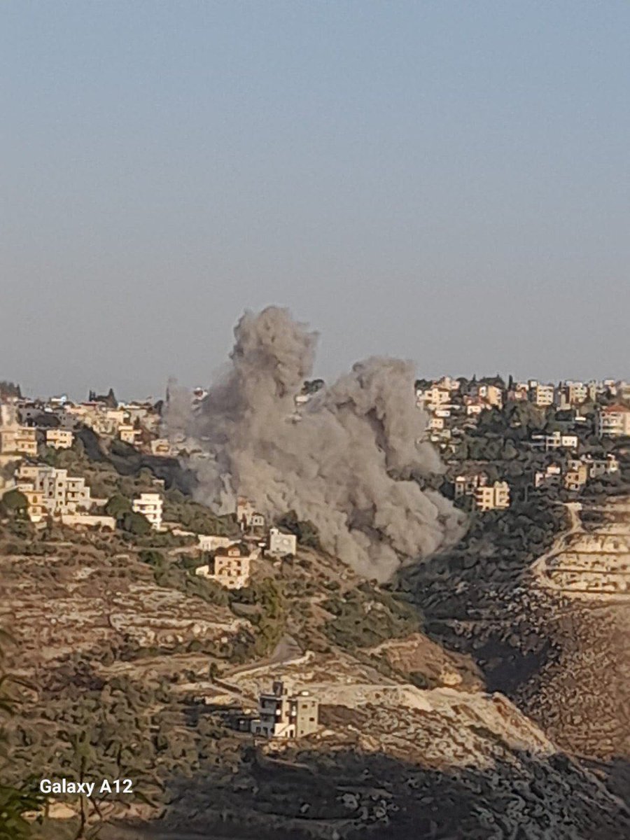 Israeli airstrikes on Shhour south Lebanon