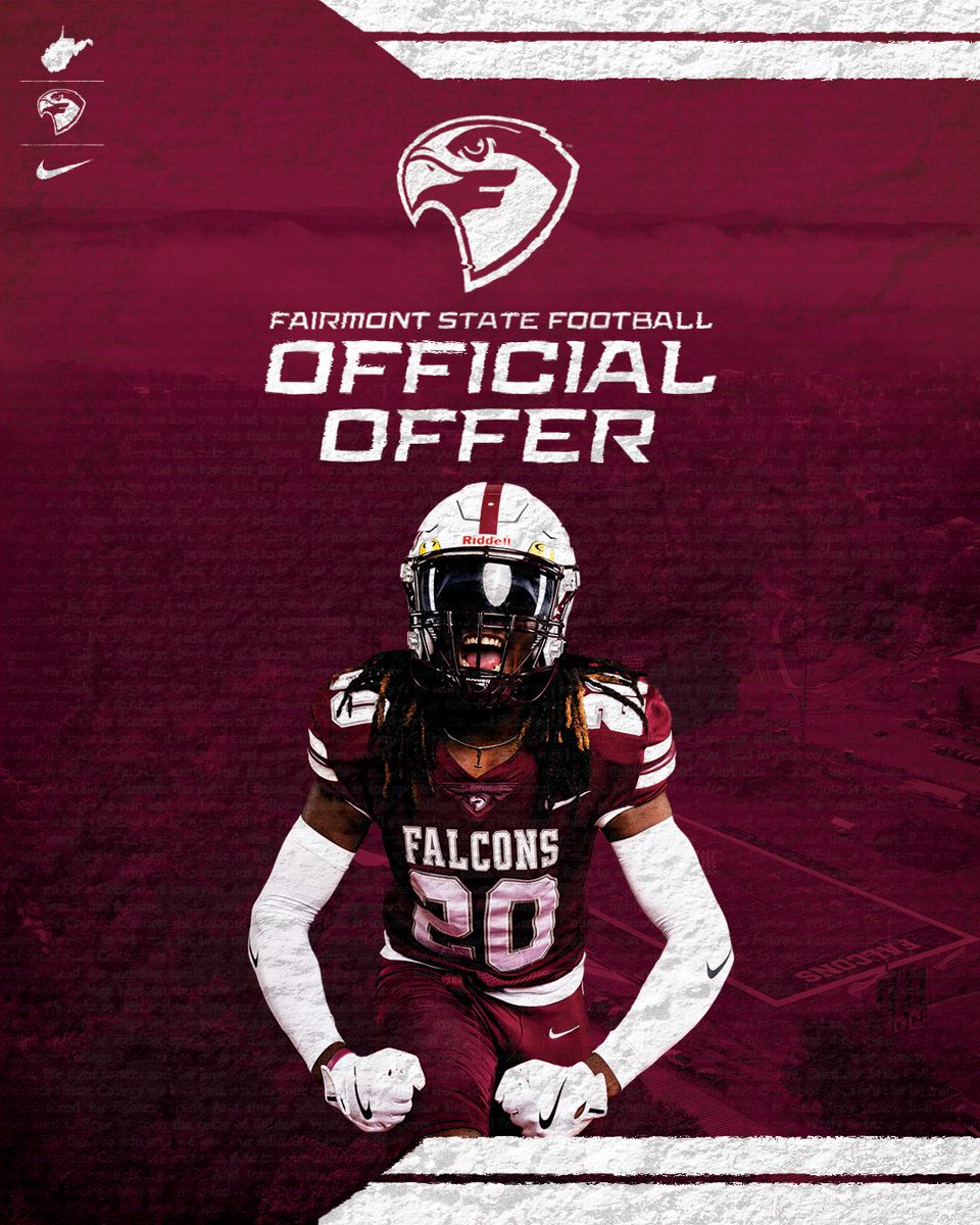 After a great conversation with <a href="/CoachWeeks76/">Andrew Weeks</a> I am blessed to receive an offer to <a href="/FairmontStateFB/">Fairmont State Football</a> #fightingfalcons 

<a href="/Jordan_kitna3/">Jordan Kitna</a> <a href="/bigben4856/">Ben Wotawa</a> <a href="/coach_emo/">CoachEmo</a> <a href="/LakotaEastFB/">Lakota East Football</a> <a href="/LakotaEastAD/">Jill E. Meiring</a>