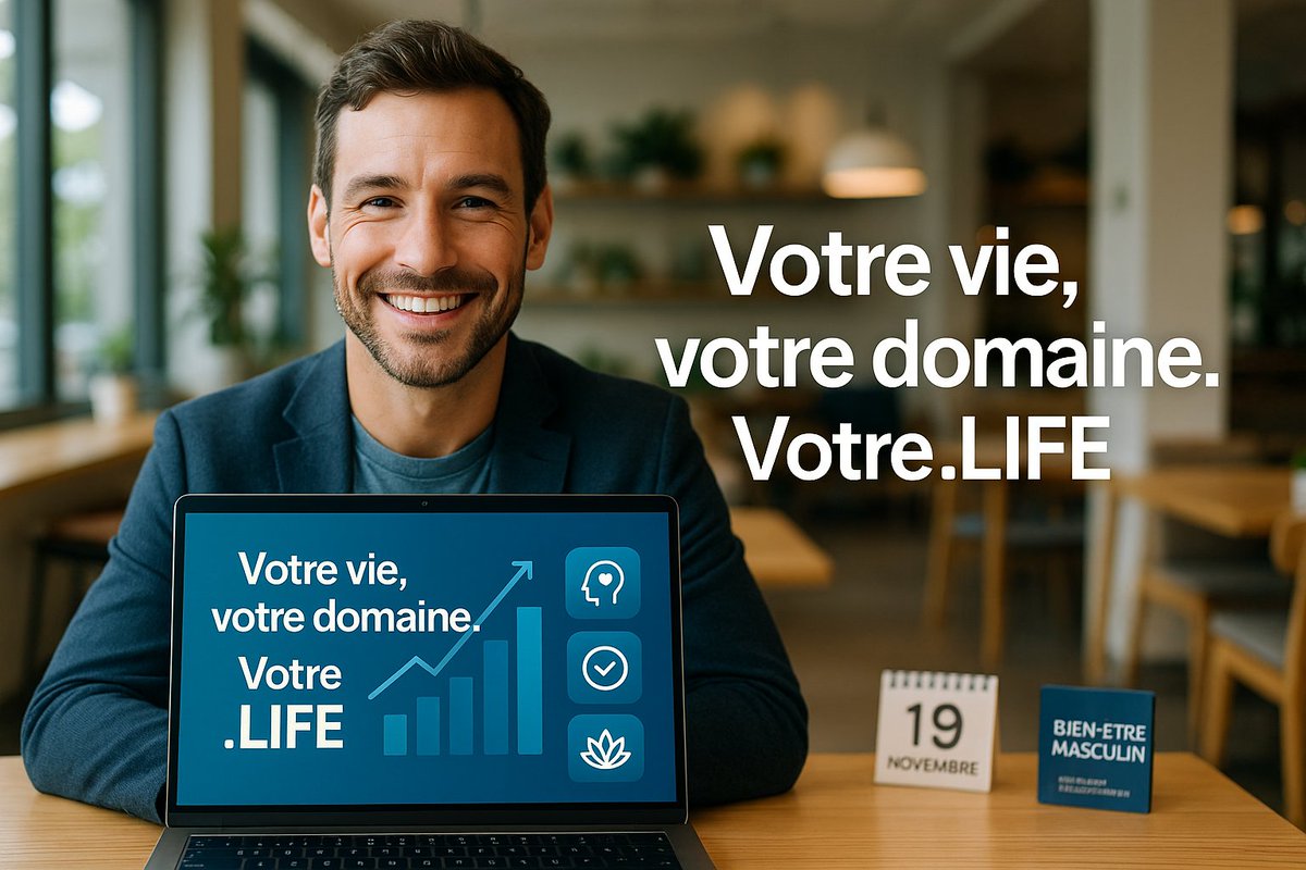 ONE2NET's tweet image. Célébrez la Journée de l&apos;Homme ! 🧔‍♂️ Affirmez votre impact en ligne avec un domaine en .LIFE ! 🚀 Créez une présence mémorable et pertinente. Découvrez tous les avantages : one2net.fr/nom-domaine/no… #HommeEtBienEtre
