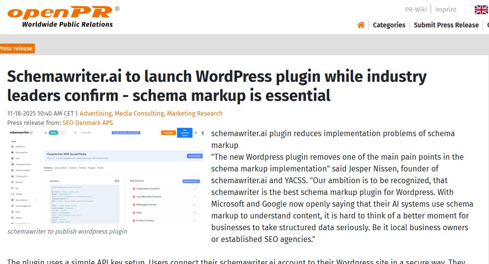 JespernissenSEO's tweet image. I love this site: openpr . com

You get a free press release, and up to 5 links. And they are dofollow!

Whats not to like? 

Did I mention it indexes in minutes?