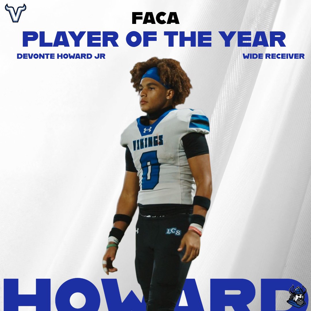 🚨BREAKING NEWS🚨

Our very own, DJ Howard (<a href="/DJhoward_6/">Devonte ( DJ) Howard Jr</a>) has been named FACA Player of the Year.

Congrats DJ on the tremendous accomplishment 💙🤍

#GoVikings