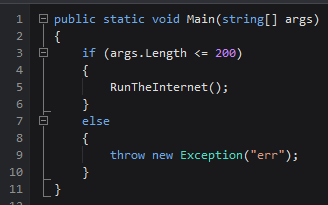 CloudFlare rejected the C# version of their bot service. PR comments said "the error is too obvious".