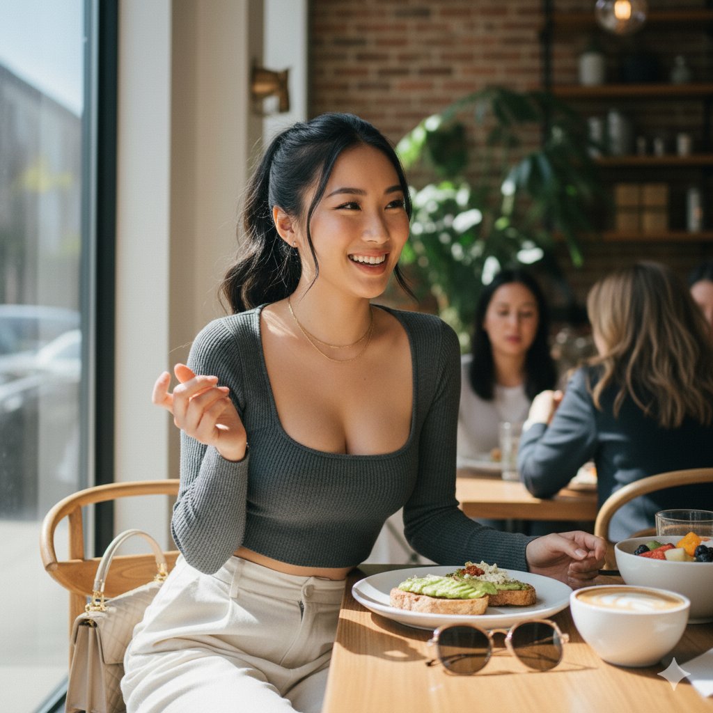 veoverse4615's tweet photo. Serving looks and good vibes at my favorite brunch spot. ✨
Nano Banana 2.5 Flash
#BrunchStyle #UlzzangFashion #EffortlesslyChic #Confidence #AIArt #ImageGen #Grok #NanoBanana https://t.co/th6mJuL2xZ