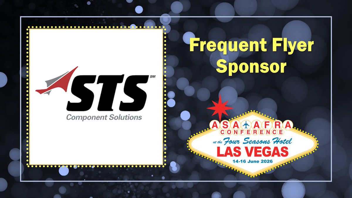 aviationsupp's tweet image. ✈️ Excited to have @STS Component Solutions as a Frequent Flyer Sponsor for #ASAAFRA2026! Their support drives safety, sustainability &amp;amp; innovation. Let’s make 2026 impactful! #AviationAftermarket #OEMDistribution #HoseAssemblyAndDistribution #EngineAssests #Commitment