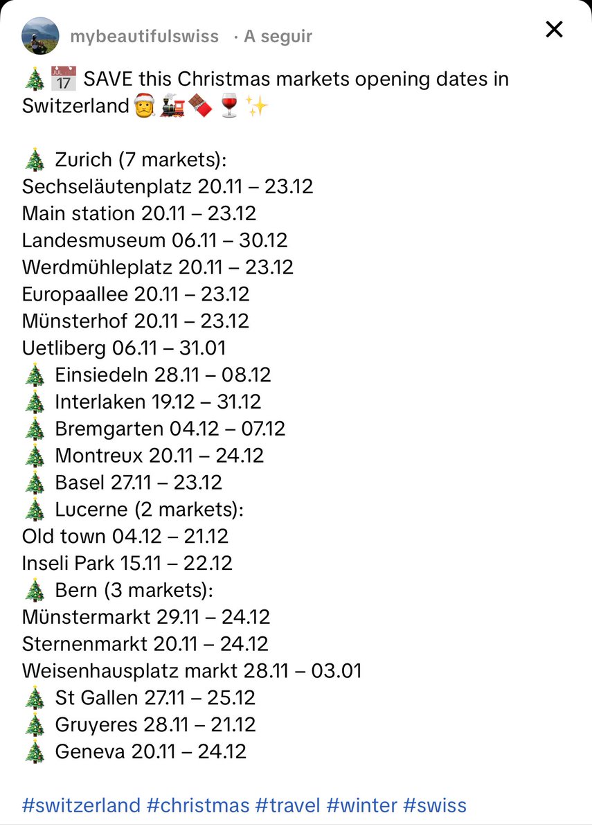 cs_almacafe's tweet image. Após alguns anos sem visitar os mercados de Natal na Suíça e arredores, este ano irei visitar alguns… de Cruz ao peito, de câmara na mão e microfone na lapela. O @AlmaCafe_PT vai aos Mercados de Natal ‘25! 🎄✝️