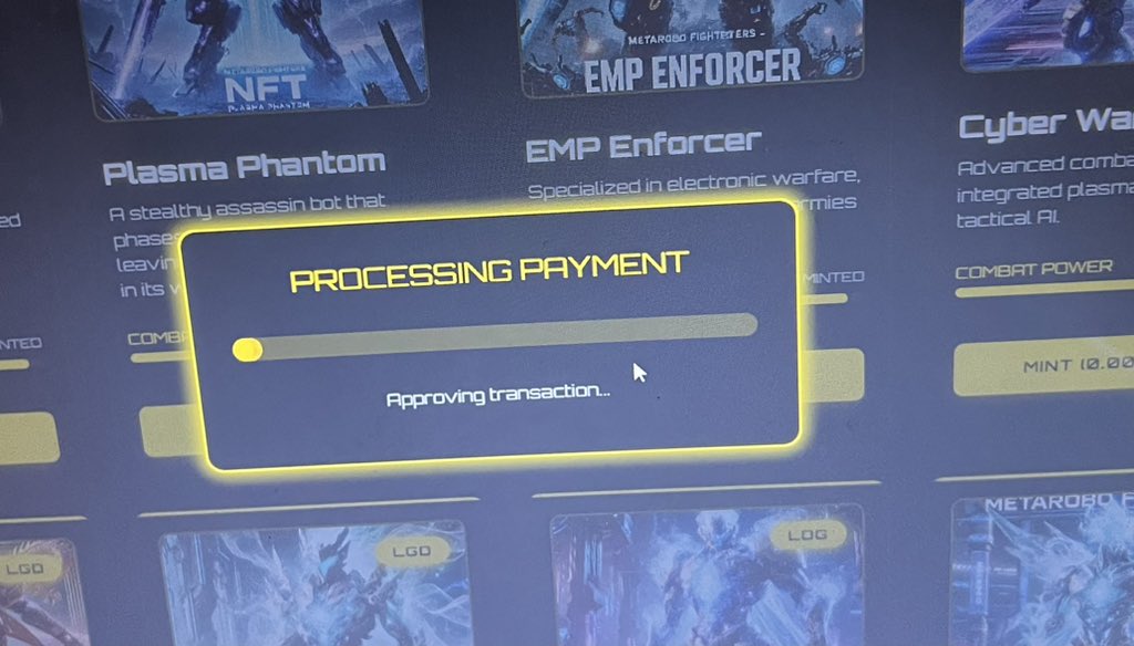 MetaroboFC's tweet photo. MRFC MINT – PHASE 1 (TEST RUN) 🔧
We’re starting controlled mint testing soon.
Not public. Not final.
Just the first steps to make sure everything works perfectly before the real launch.
If you want early access to testing updates, drop a ⚙️ below.
#MetaRoboFightClub #Web3Game https://t.co/WwQEB5ltrT