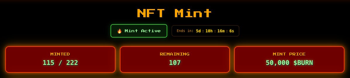 Mint is Live! 🔥

Over 50% gone. FCFS

<a href="/Ronin_Network/">Ronin</a> <a href="/RonkeOnRon/">Ronin Monke</a>